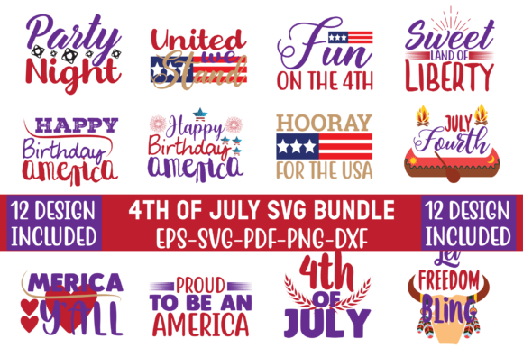 4th of July SVG Bundle: A Versatile Graphic Design Asset for Content Creators