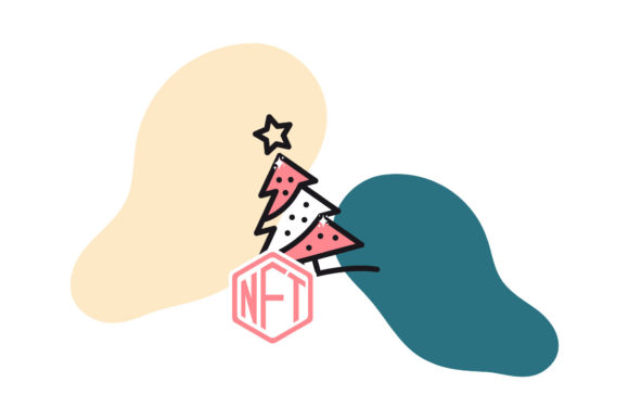 Christmas NFT Christmas Tree Icon: A Versatile Graphic Design Asset for Content Creators