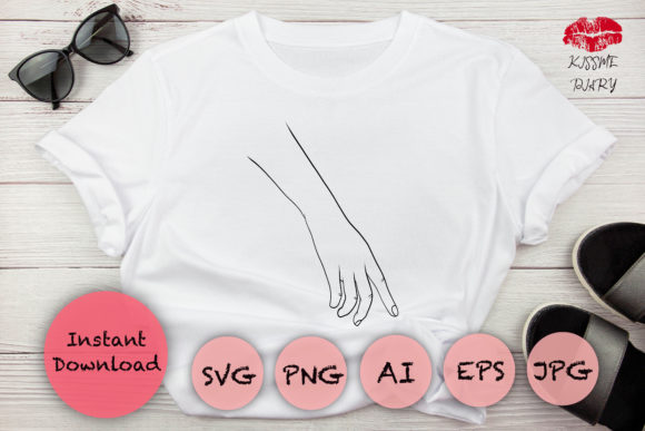 Hand Graphics Freebie for Digital Sellers and Print Projects