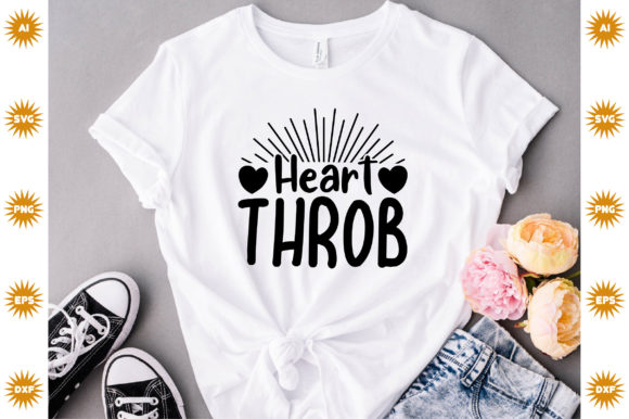 Heart Throb: A Vibrant Graphic Design Asset for Crafts and Local Business Branding