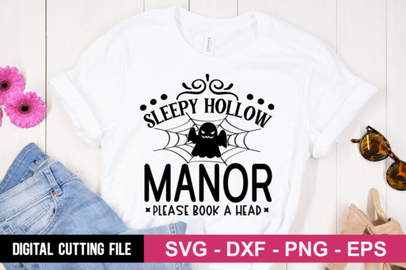 Sleepy Hollow Manor Please Book a Head: A Unique Graphic Asset for Local Business Branding
