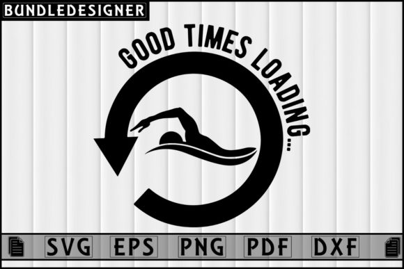 Swimming Design for Swimming Lovers – A Versatile Graphic Freebie for Branding