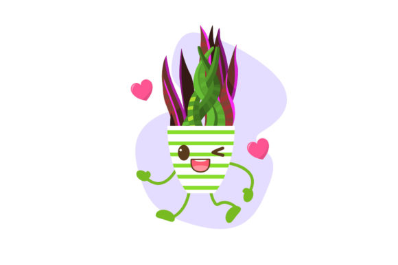 Valentine Happy Plant Character: A Versatile Graphic Design Freebie