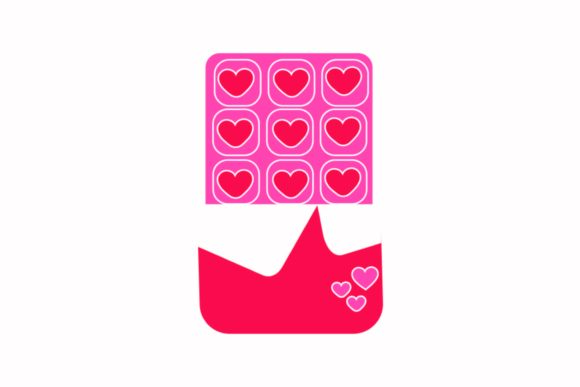 Valentine's Chocolate Love Icon for Graphics and Freebies